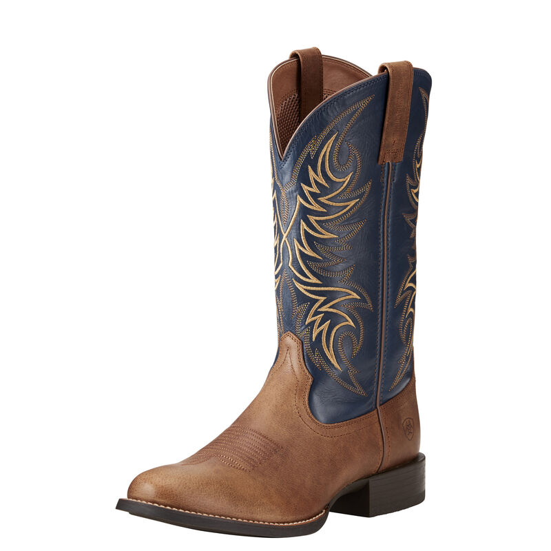 Ariat Westernstiefel Herren - Sport Horseman Braun/Blau ( WSVID-8914 )